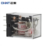 正泰（CHNT）JZX-22F/2Z 插 DC24V 小型中间继电器 8脚 DC24V 不带灯