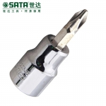 世达（SATA）旋具套筒系列 10MM系列 十字 米字 一字套筒-22301-22504 22403 10MM系列米字形旋具套筒#3