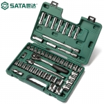 世达（SATA） 09001汽修机修工具36件6.3mm套筒组套棘轮万向接头套筒扳手 46件12.5MM公英制套筒组套09006