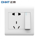 正泰（CHNT）NEW7-Z41700 NEW7Z开关插座/白色/一开单控开关、五孔插座
