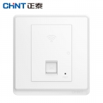 正泰（CHNT）开关插座86型墙壁面板家用暗装窄边框面板一联无线AP路由器NEW6M白色