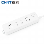正泰（CHNT）插座插排拖线板插线板带线多孔多功能带usb家用宿舍功能插板Sunrise 2C-1122 四插位1.8m