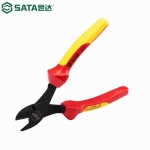 世达（SATA）工具斜口钳绝缘耐压斜嘴钳6\/7\/8寸72615\/72616\/72620 8寸(总长200mm)72620