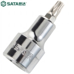 世达（SATA）大飞12.5mm系列50mm100MM长短花形旋具套筒24101-25109 50MM花形T-25/24102