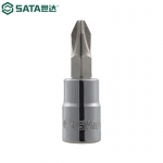 世达（SATA）21301-21303 6.3MM系列手动十字形旋具套筒#1#2#3 21302 6.3MM系列十字形旋具套筒#2