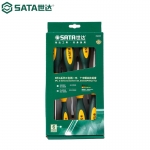 世达（SATA）螺丝刀进口一字起子十字超硬工业级梅花改锥套装09335 09335 6件G系列一字、十字螺丝批组套