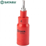 世达（SATA）工具22704-2270810MM系列VDE绝缘六角旋具套筒22704 4MM