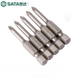 世达（SATA）5件套6.3MM系列50MM长十字旋具头#0#1#2#3多规格59321-59324 59323(#2)