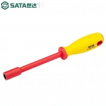 世达（SATA）工具61404-61414 VDE绝缘螺帽螺丝批 61414 14x125MM