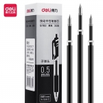 得力（deli） 240支/箱 S7820.5mm按动中性笔芯替芯S01/S08/1008/K35适用黑色子弹头办公用品