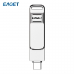 忆捷（EAGET） CF20 64GB手机U盘Type-C USB3.0 双接口手机电脑多用车载旋转优盘金属