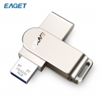 忆捷（EAGET）F60 USB3.0 128GB U盘 高速全金属360度旋转车载优盘网红音乐盘商用