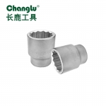 长鹿 3/4"&1"雾面十二角重型套筒21mm铬钒钢锻造 货号：CL201821【3/4"十二角雾面套筒21mm*1个】手动套筒