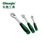 长鹿高当镜面快脱棘轮扳手（双色柄）铬钒钢制造 货号：CL302701【1/2”快脱棘轮扳手*1把】（双色柄）