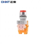 正泰（CHNT）按钮开关LED自复式带灯高钮复位点动按钮NP4-11DN 红 380V LED