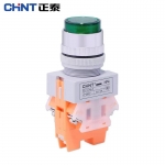 正泰（CHNT）按钮开关LED自复式带灯高钮复位点动按钮NP4-11DN 绿 220V LED