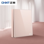 正泰 CHNT开关插座面板2HD系列86型钢化玻璃镜面高级晨光粉色NEW2-H00203D