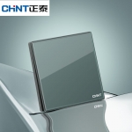 正泰 CHNT开关插座面板2HD系列86型钢化玻璃镜面高级暗夜绿NEW2-H00205D
