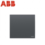 ABB开关插座面板 一开双控单开双控开关 盈致系列 灰色 CA105-MG