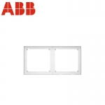 ABB开关插座面板 两位多联边框 盈致系列 白色 CA621