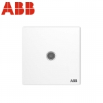ABB开关插座面板 一位电视插座 86型单联有线TV插座 盈致系列 白色 CA301
