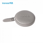 天色（TIANSE） 迷你卷尺 1.5米皮卷尺便携式ins风测量三围身高随身尺家用量衣服裁缝尺子自动卡位 TS-5705-1 灰色