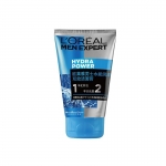 欧莱雅（L'OREAL）水能润泽双效洁面膏非乳化型洗面奶100g/瓶 控油保湿男专用护肤品