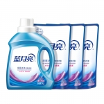 蓝月亮 薰衣草洁净洗衣液2kg×1+袋装1kg×3深层洁净低泡易清洗