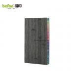 得印（befon）  B5彩虹边笔记本子软皮面本加大加厚文具记事本会议记录薄商务笔记本子软面抄灰色4457