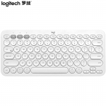 罗技（Logitech） K380蓝牙键盘笔记本平板IPAD电脑静音键盘多设备时尚超薄便携巧克力按键 芍药白