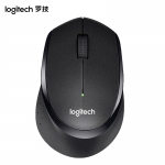 罗技（Logitech） B330 静音无线鼠标企业版 黑色  (个) usb光电鼠标 商务办公家用舒适鼠标2.4G接收器