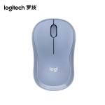 罗技（Logitech）M221 轻音鼠标 无线鼠标 对称鼠标 带无线微型接收器 雾霭蓝