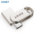 忆捷（EAGET）HT10-64G手机U盘Type-C USB3.2双接口电脑多用车载旋转优盘金属