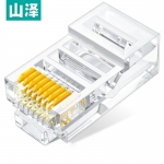 山泽（SAMZHE） SJ-5100 超五类网络水晶头 RJ45 8P8C电脑网线接头 100个