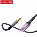 羽博（Yoobao） AUX音频转换器 苹果转3.5mm 1米电脑音响连接线双耳机插头