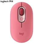 罗技（Logitech） POP MOUSE无线蓝牙鼠标时尚对称轻音女性便携办公电幻粉