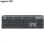 罗技（Logitech） K865无线机械键盘 蓝牙键盘红轴键盘办公键盘双模ipad键盘Mac 全尺寸104键 TTC红轴-石墨黑