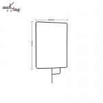 美铿（Meking）M24-24钢制快开式魔术腿C型摄影K-9灯架旗板直播间顶灯旗板框60*76cm（配柔光布）