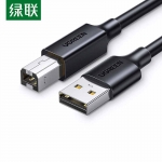 绿联（UGREEN） 10327打印机数据连接线 USB2.0AM/BM方口接头高速打印线通用惠普HP佳能爱普生打印机延长线2米