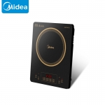 美的（Midea）  电磁炉套装家用触控按键2200W大功率8档火力4D防水炒菜火锅多功能电磁灶 【配品质汤锅】 C21-Simple103