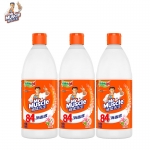 威猛先生（Mr Muscle） 84消毒液500g*3瓶清新花香有效去除霉渍白色衣物漂白家用环境消毒
