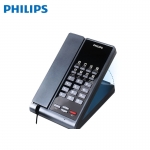 飞利浦（PHILIPS） CORD2602 酒店宾馆固定电话机座机客房内部分机 金属灰