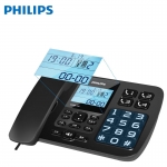 飞利浦（PHILIPS） CORD168 电话机座机 固定电话 办公家用 来电报号 大屏大按键黑色