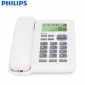 飞利浦（PHILIPS） CORD281A 有绳电话机座机 固定电话 办公家用 双接口 免电池 免提通话 黑色