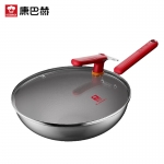 康巴赫（KBH） 钛盾炒锅不粘锅家用平底炒菜锅钛锅32cm KGT-C32E 单锅 32cm