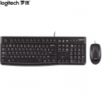 罗技（Logitech） MK120有线键鼠套装 有线键盘鼠标套装 办公键鼠套装 办公键鼠USB电脑键盘薄膜 即插即用 全尺寸 黑色