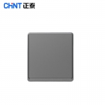 正泰（CHNT）开关插座墙壁面板二三插座电源86型窄边框大面板 NEW6-M95105幻银灰 空白面板