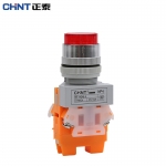 正泰（CHNT）NP4-11DZS-Y-24V-LED 按钮开关带灯自锁高钮一开一闭24V 黄色
