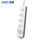 正泰（CHNT）总控插座/插线板/插排/排插/接线板/拖线板4位总控 （带开关）10A 1140-1.8m