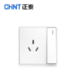 正泰（CHNT）开关插座墙壁面板二三插座电源86型窄边框大面板 NEW6M白色 一开双控三孔16A